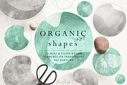Silver & Mint organic shapes