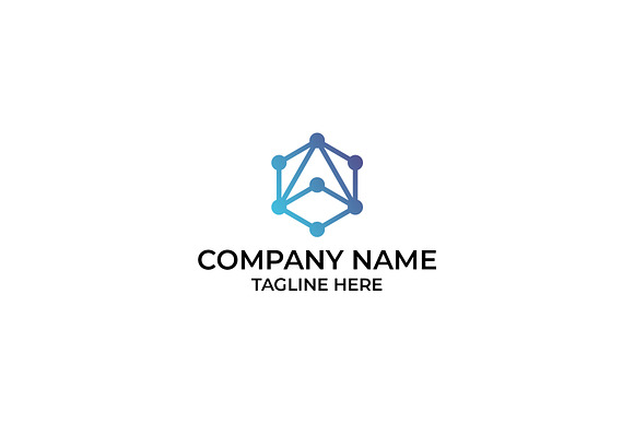 Hexagon Connection Logo in Logo Templates - product preview 1