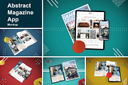 Abstract Magazine App Mouckup
