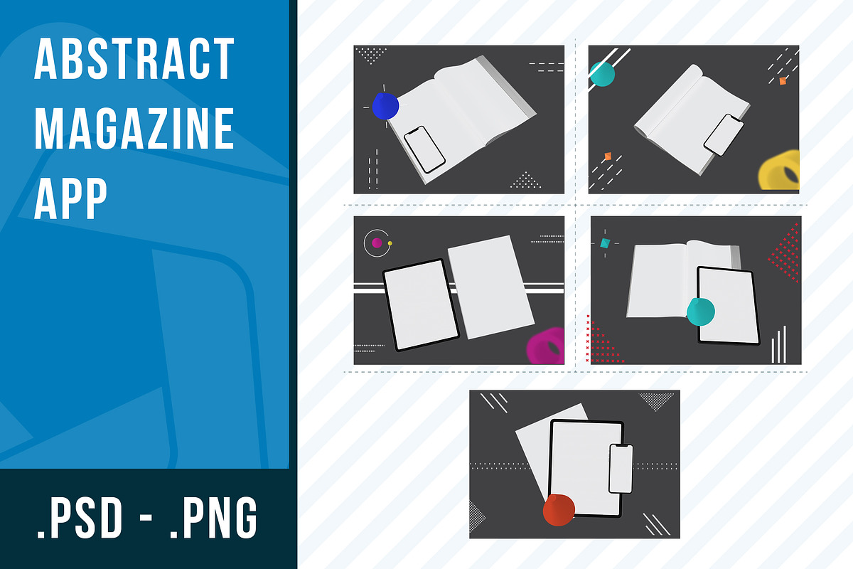 Abstract Magazine App in Objects - product preview 8