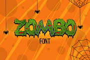Zombofont font for Halloween + bonus