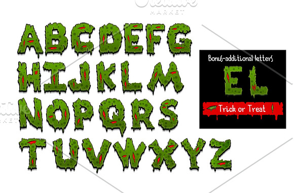 Zombofont font for Halloween + bonus in Illustrations - product preview 2