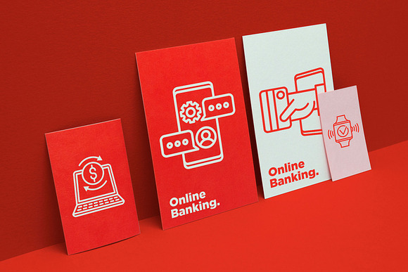 Online Banking | 16 Thin Line Icons in Safety Icons - product preview 5