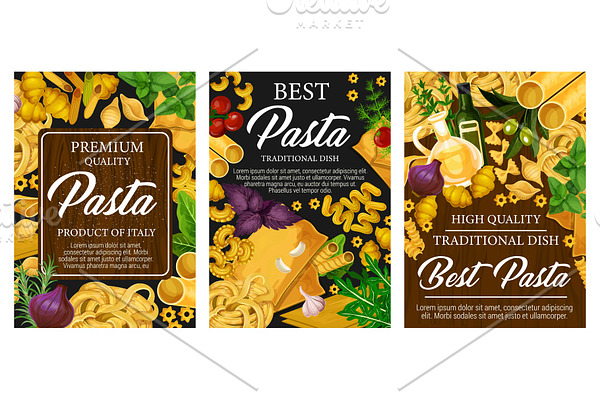 Italian pasta cooking ingredients