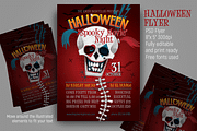 Halloween Party Flyer, Horror Movie