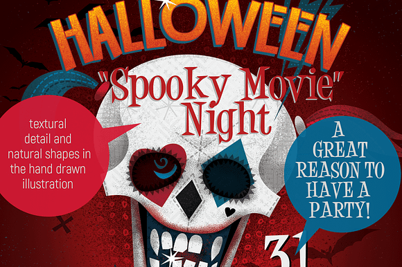 Halloween Party Flyer, Horror Movie in Flyer Templates - product preview 1