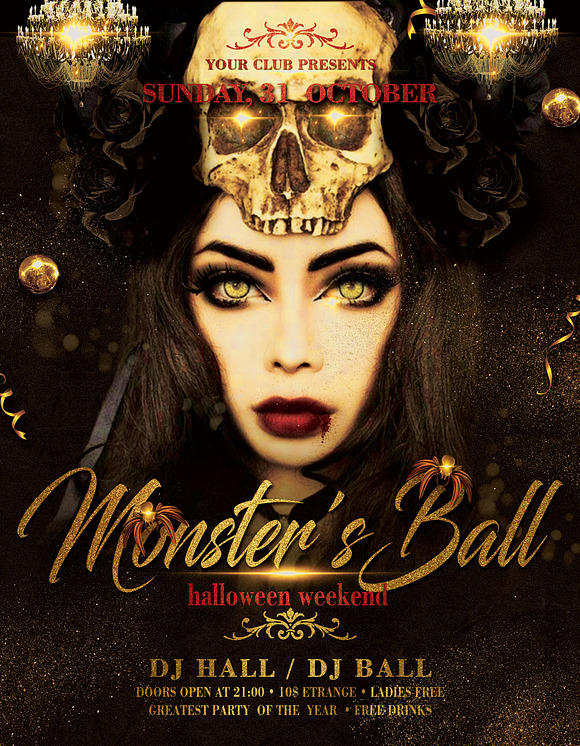 Halloween Flyer in Flyer Templates - product preview 3