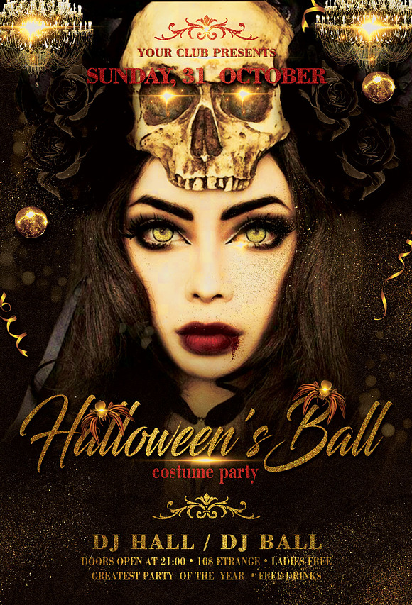 Halloween Flyer in Flyer Templates - product preview 4
