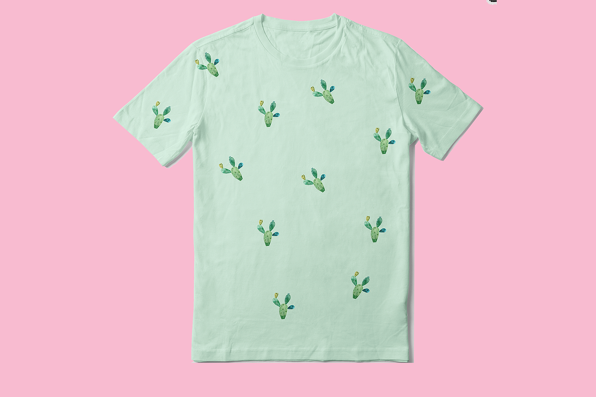 Watercolor cactus in Illustrations - product preview 8