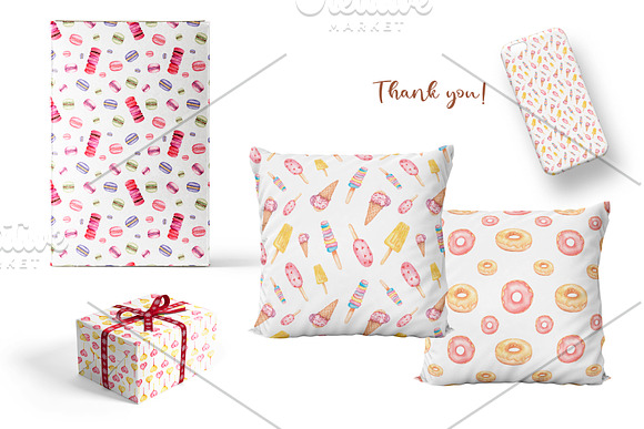 Sweet Yummy Patterns Collection in Illustrations - product preview 1