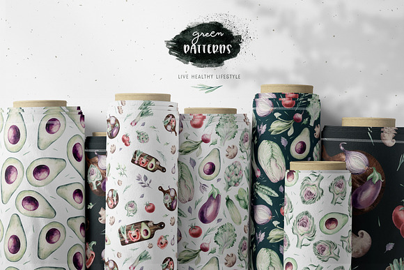 Watercolor fresh veggies collection! in Illustrations - product preview 13
