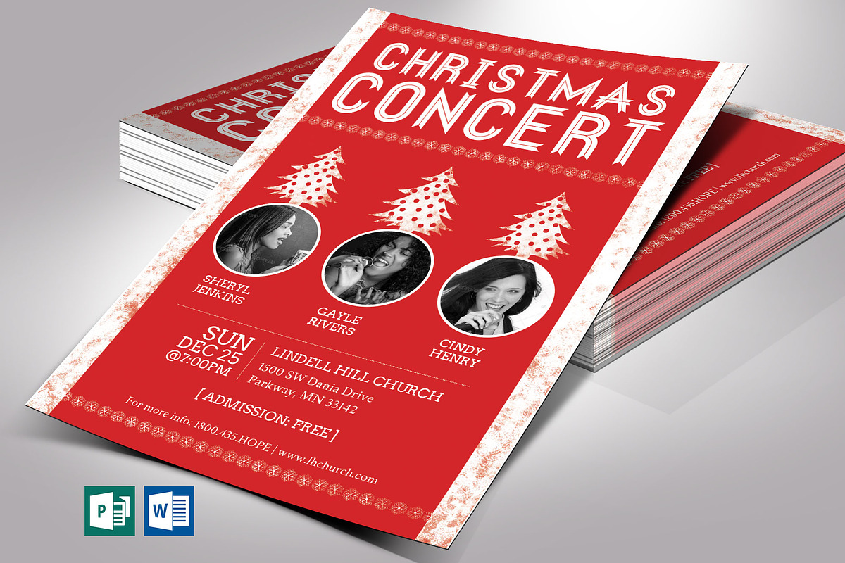 Christmas Flyer Template Word in Flyer Templates - product preview 8