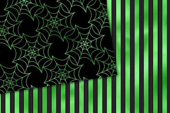 Black and Green Halloween Patterns in Patterns - product preview 3