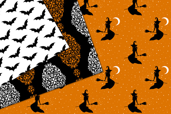 Halloween Digital Paper in Patterns - product preview 3