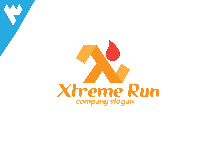 Xtreme Run - Letter X Logo