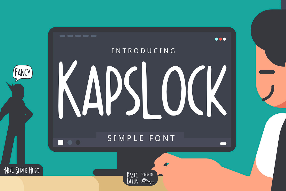 Kapslock Simple Font in Sans-Serif Fonts - product preview 8