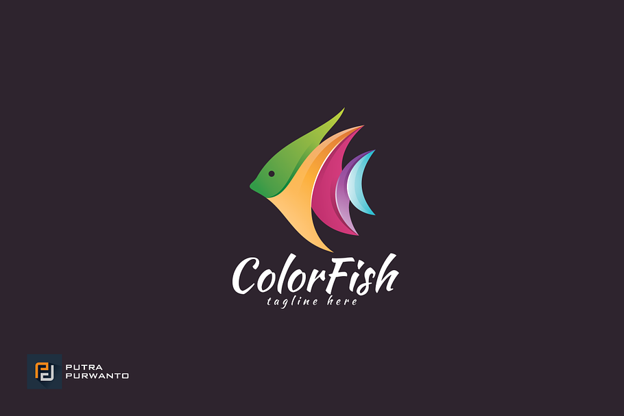 Color Fish - Logo Template in Logo Templates - product preview 8