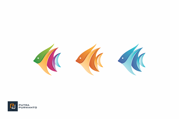 Color Fish - Logo Template in Logo Templates - product preview 2