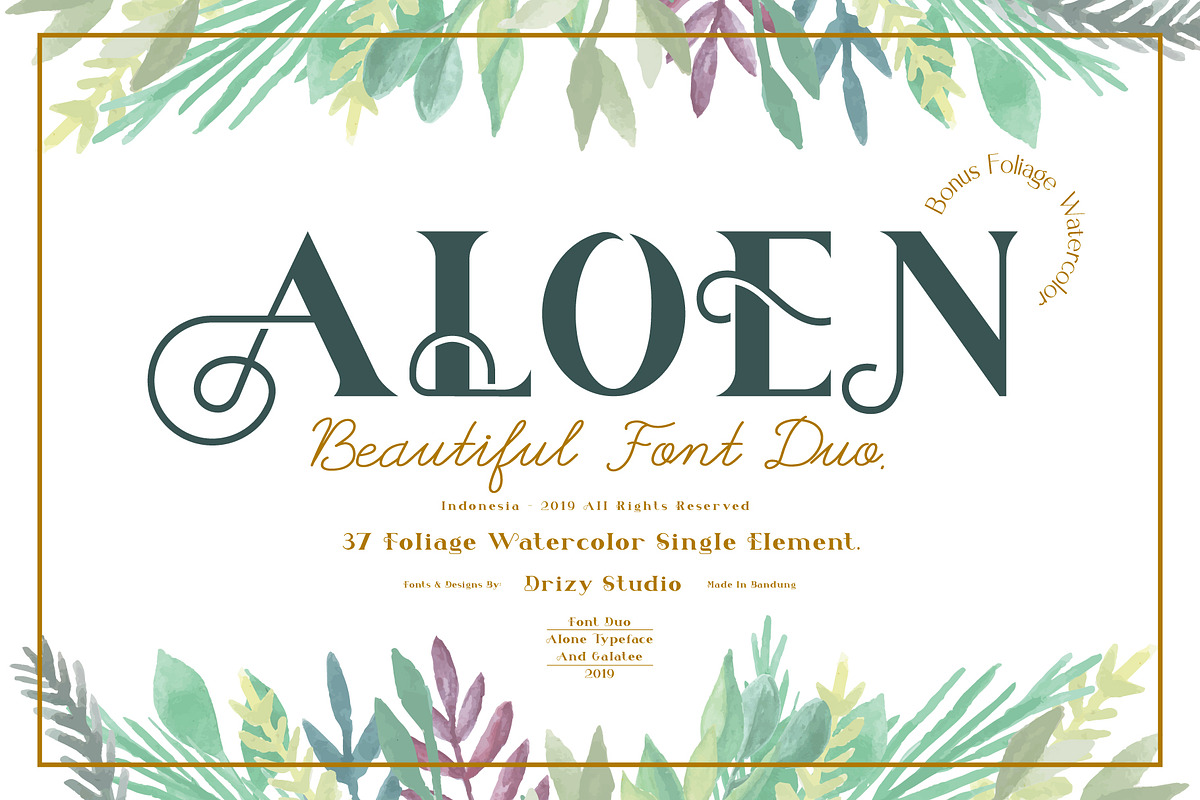 Aloen Font Duo + Extras in Serif Fonts - product preview 8
