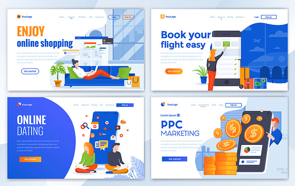 Collection of Landing page templates in Web Elements - product preview 10
