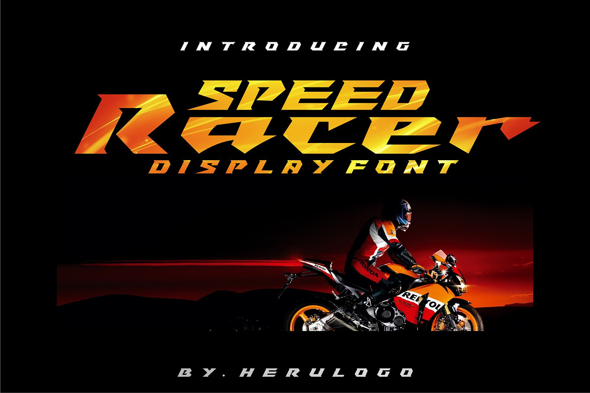 Speed Racer Display Font in Display Fonts - product preview 8