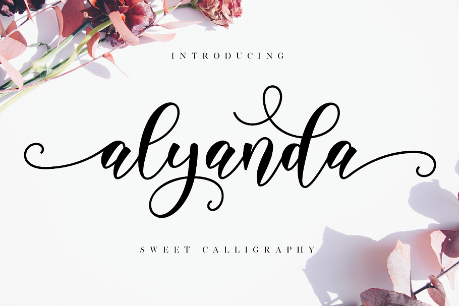 Alyanda Script in Script Fonts - product preview 8