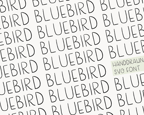 Blue Bird a Handwritten Font in Sans-Serif Fonts - product preview 3