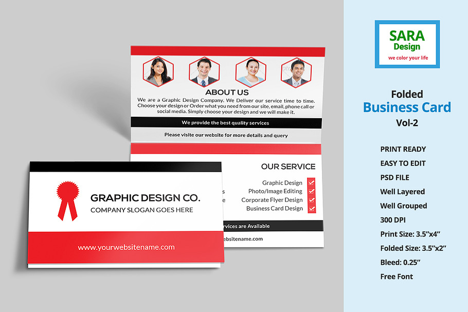 Folded Business Card Vol-2