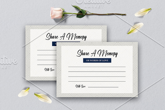 Funeral Program Template Set V01 in Brochure Templates - product preview 6