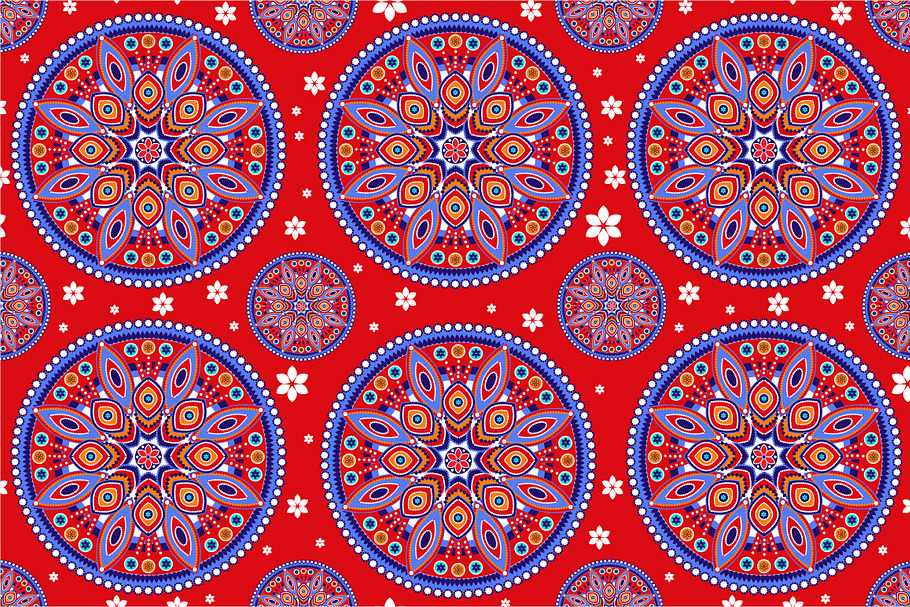 Seamless ethnic pattern in Patterns - product preview 8