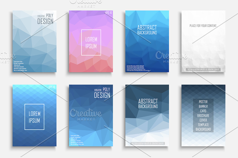 Abstract colorful polygonal covers