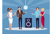Corporate Party Disco on Vector