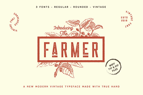 The Farmer Font - Condensed Typeface in Sans-Serif Fonts - product preview 7