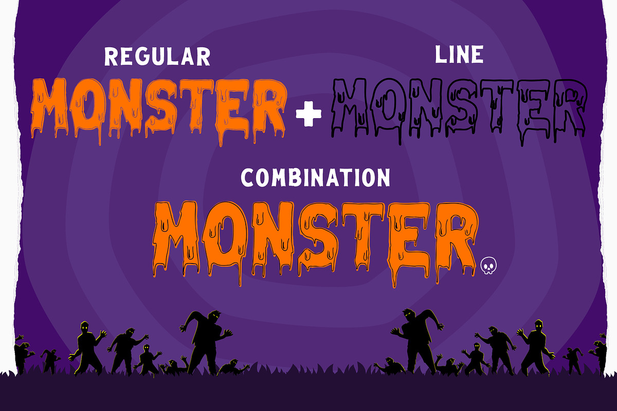 Melted Monster - Halloween Pack in Display Fonts - product preview 8