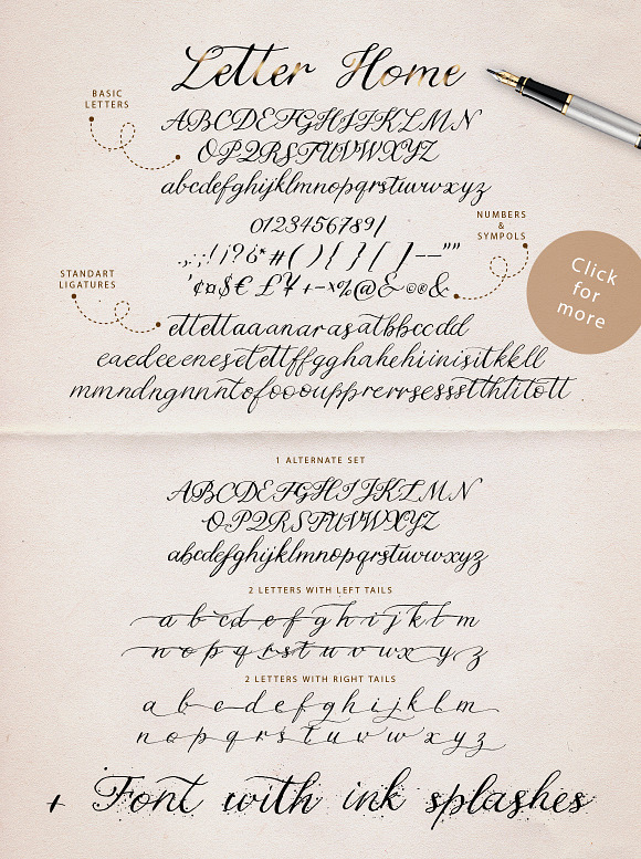 Letter Home. Font Trio + Graphics. in Script Fonts - product preview 15