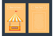 Fest Tent with Beer and Food
