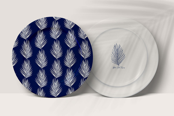 Blue Ink Tropics graphic set in Patterns - product preview 5
