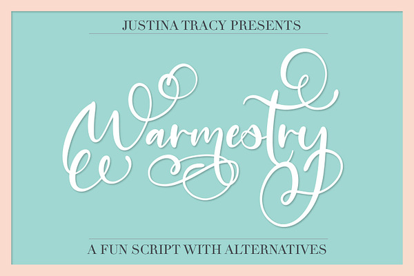 Warmestry - A Script Wedding Font