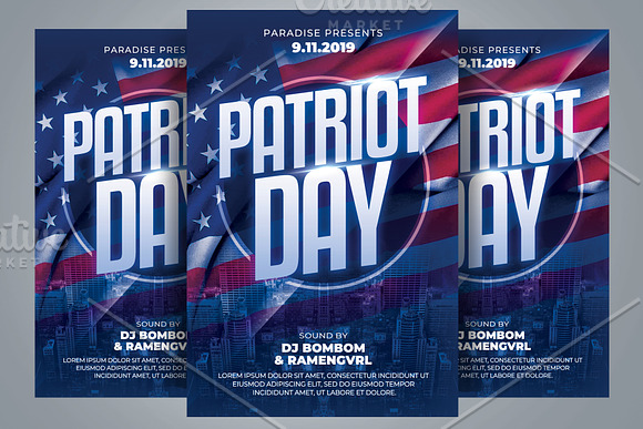 Patriot Day Flyer Template in Flyer Templates - product preview 1