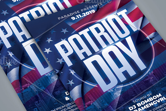 Patriot Day Flyer Template in Flyer Templates - product preview 2