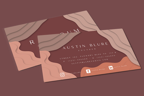 Business cards in Business Card Templates - product preview 2