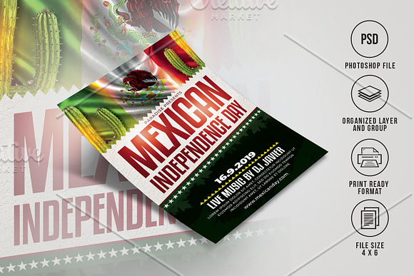 Mexican Independence Day Flyer in Flyer Templates - product preview 1