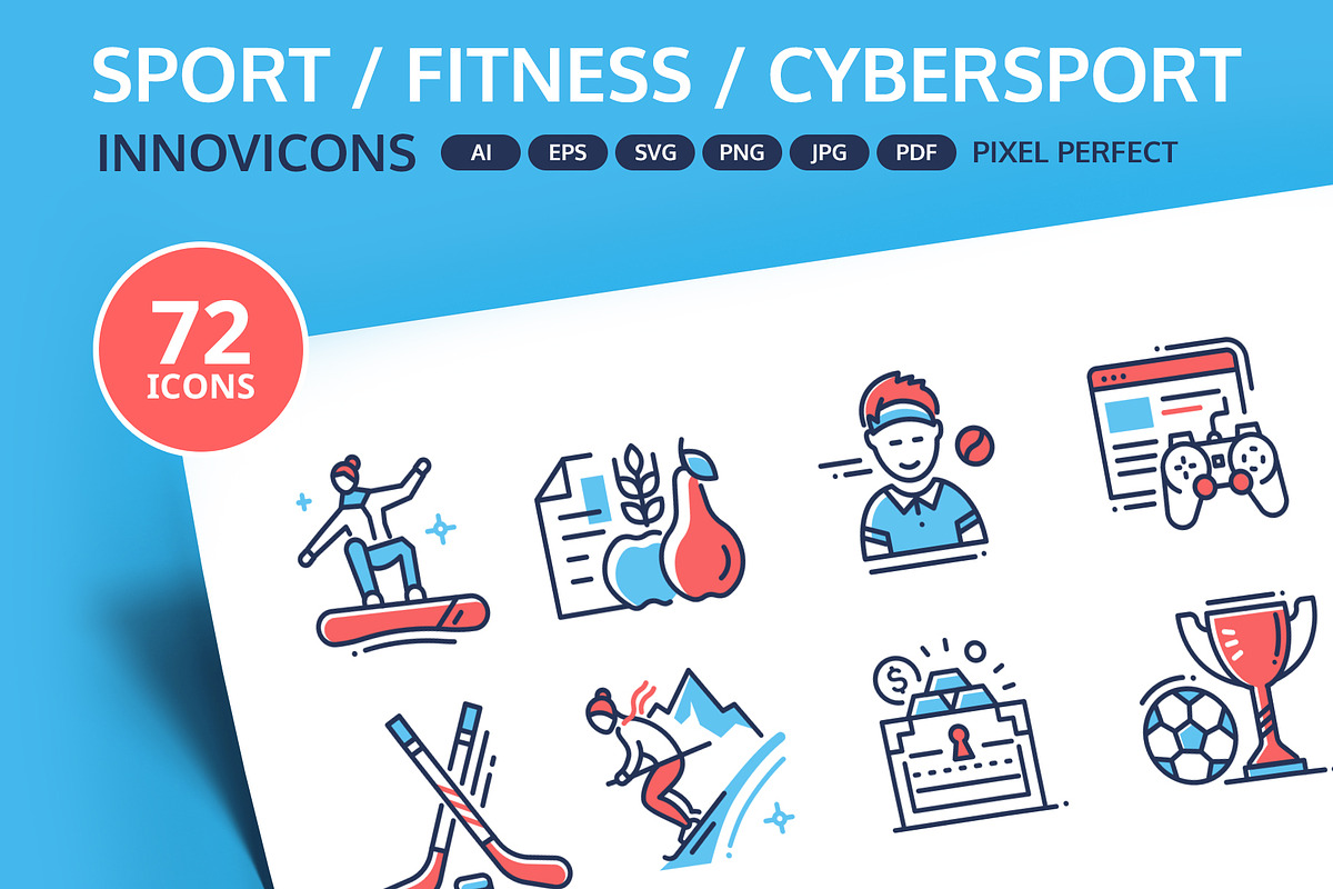Sport & Cybersport Innovicons set in Sports Icons - product preview 8