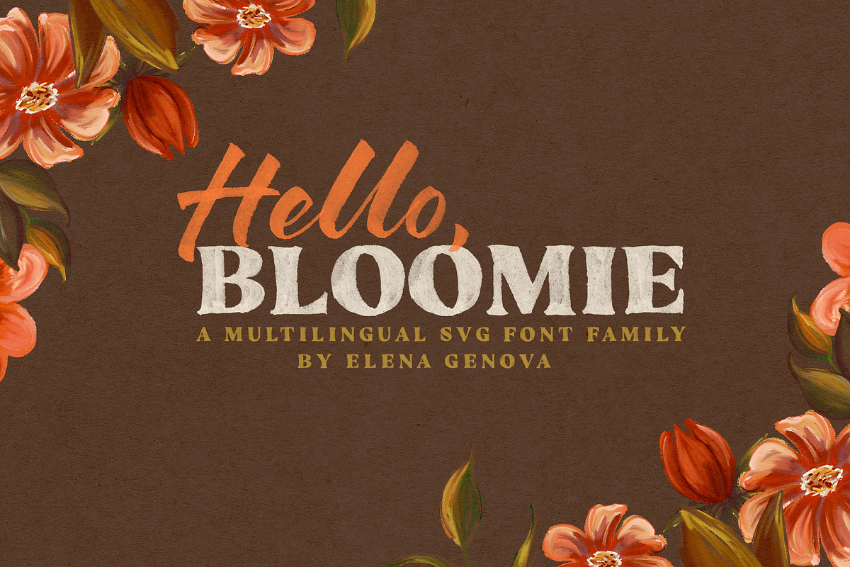 Hello Bloomie SVG Font Family in Fonts - product preview 8