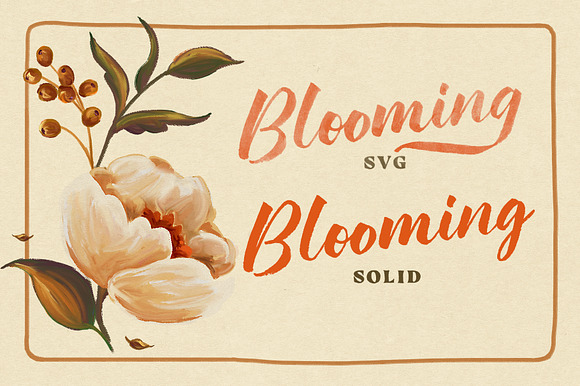 Hello Bloomie SVG Font Family in Fonts - product preview 6