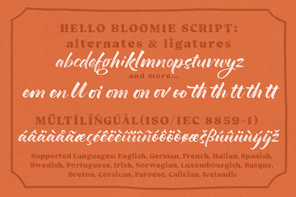 Hello Bloomie SVG Font Family in Fonts - product preview 9