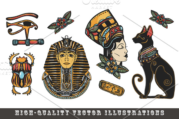 Ancient Egypt tattoo in Graphics - product preview 2