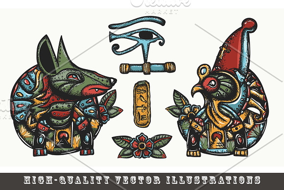 Ancient Egypt tattoo in Graphics - product preview 3