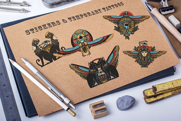 Ancient Egypt tattoo in Graphics - product preview 6