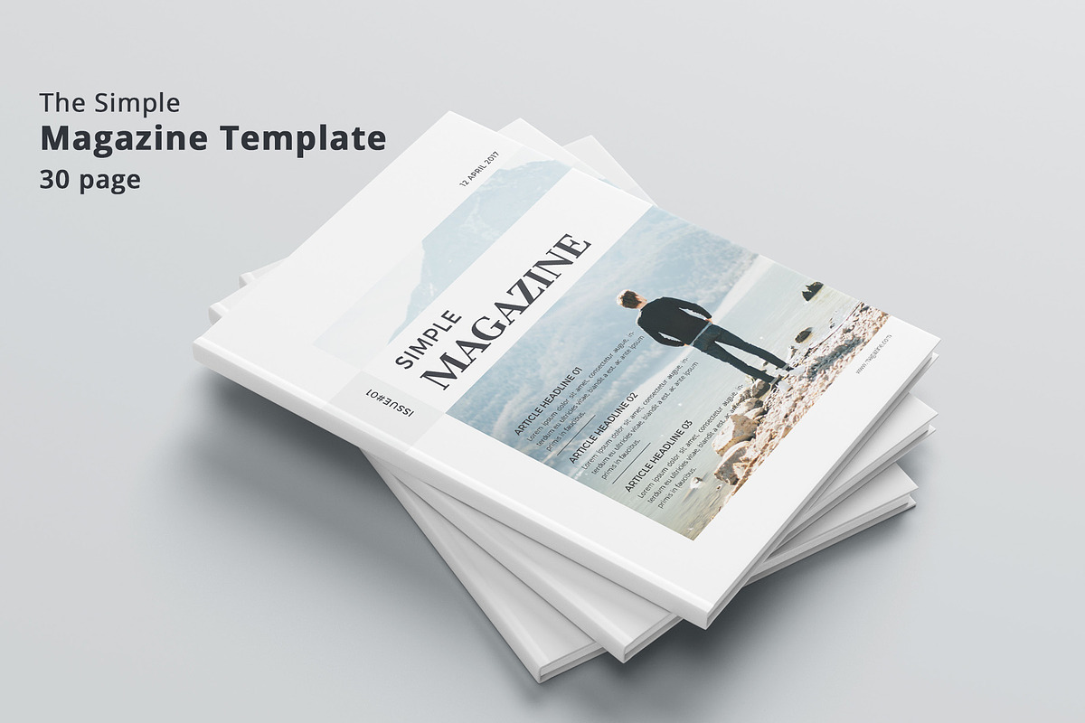 Simple Magazine in Magazine Templates - product preview 8